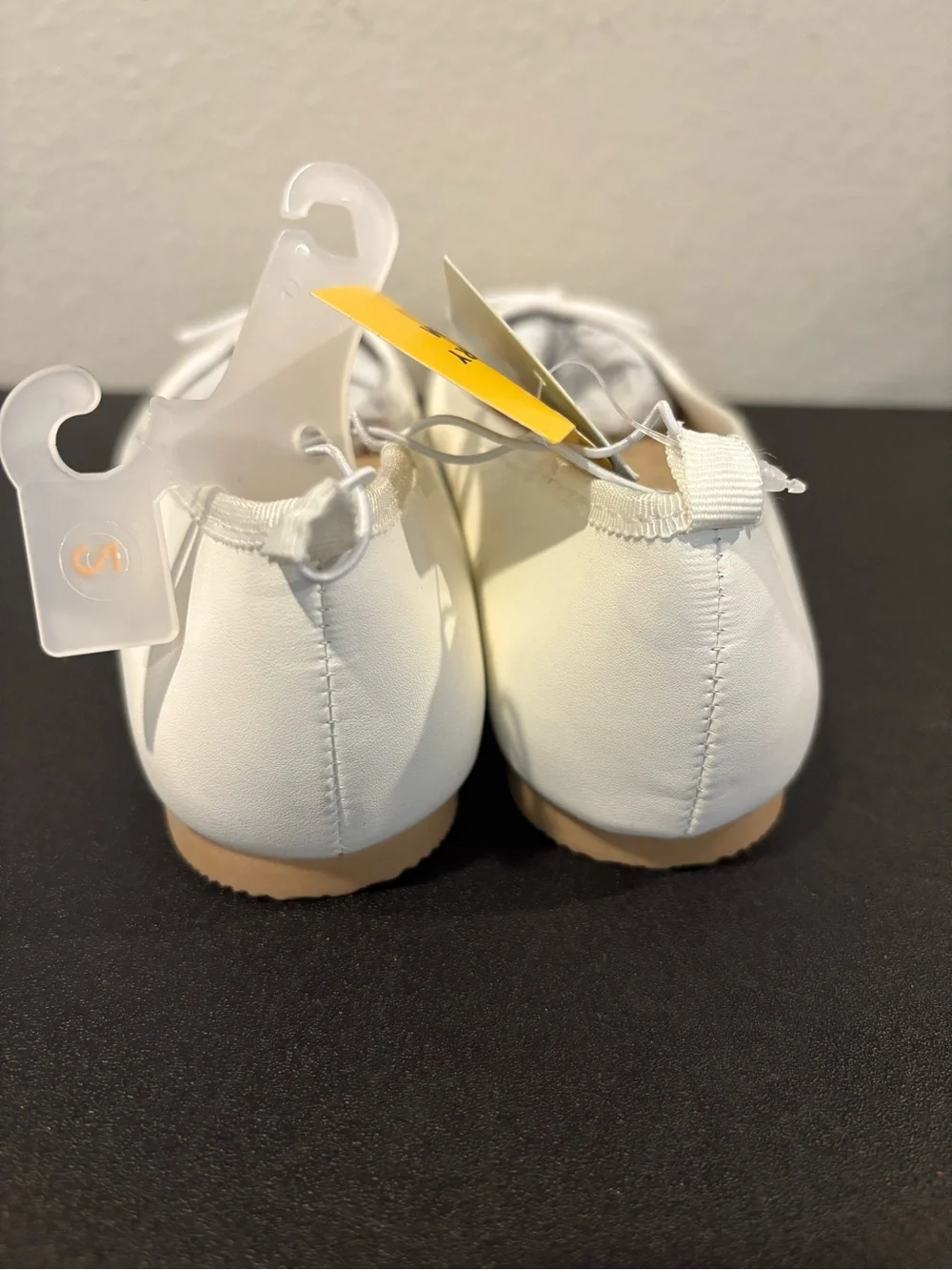 Girls' Diana Slip-On Ballet Flats - Cat & Jack White Little Girls Youth Size 2